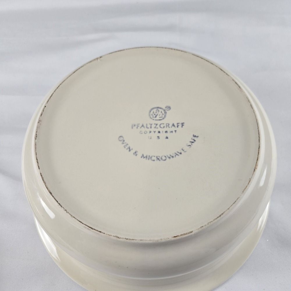 Pfaltzgraff Covered‎ Casserole Dish Vintage Floral Oven & Microwave Safe USA - Picture 7 of 10